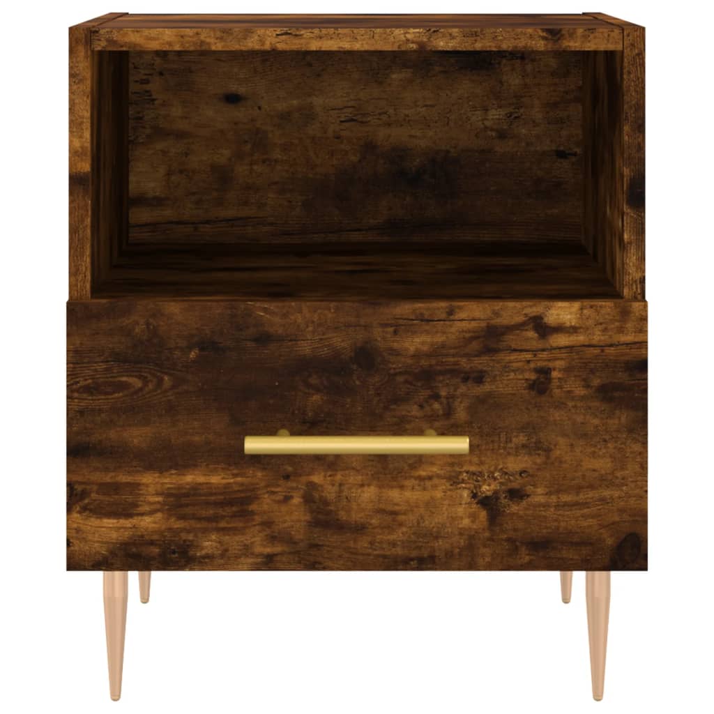 vidaXL Nachttisch Räuchereiche 40x35x47,5 cm Holzwerkstoff