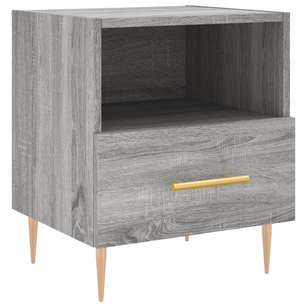 vidaXL Nachttisch Grau Sonoma 40x35x47,5 cm Holzwerkstoff