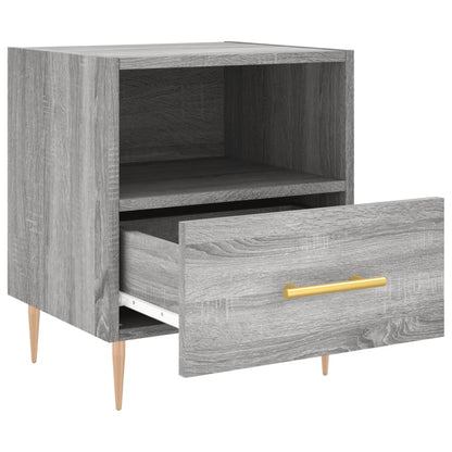 vidaXL Nachttisch Grau Sonoma 40x35x47,5 cm Holzwerkstoff