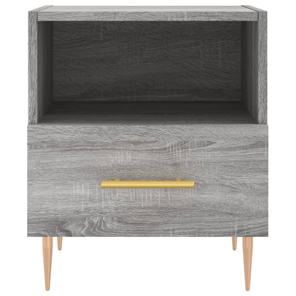 vidaXL Nachttisch Grau Sonoma 40x35x47,5 cm Holzwerkstoff
