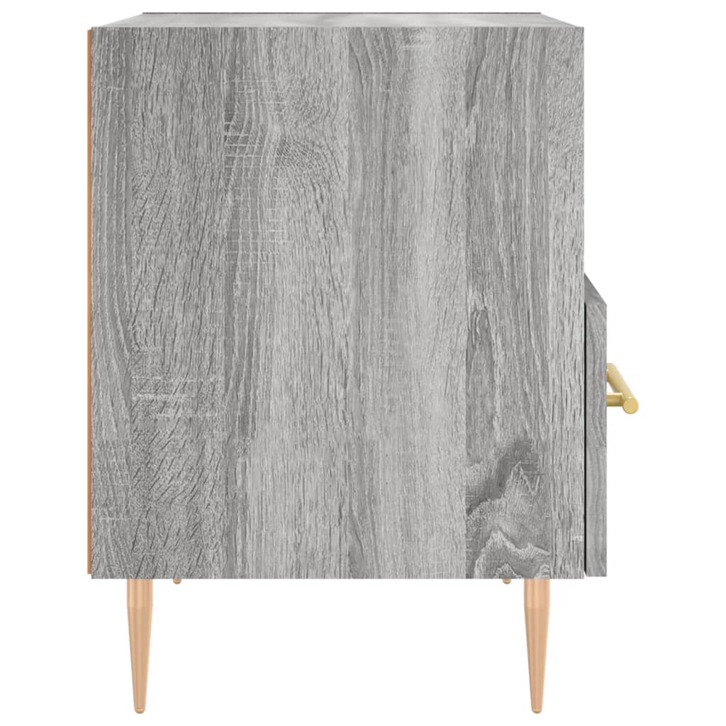 vidaXL Nachttisch Grau Sonoma 40x35x47,5 cm Holzwerkstoff