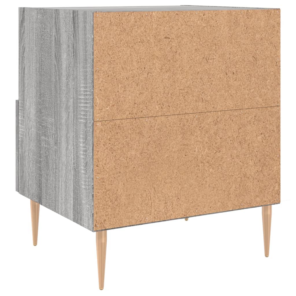 vidaXL Nachttisch Grau Sonoma 40x35x47,5 cm Holzwerkstoff