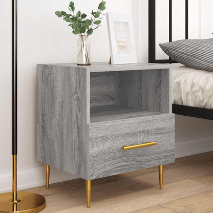 vidaXL Nachttische 2 Stk. Grau Sonoma 40x35x47,5 cm Holzwerkstoff