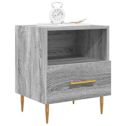 vidaXL Nachttische 2 Stk. Grau Sonoma 40x35x47,5 cm Holzwerkstoff