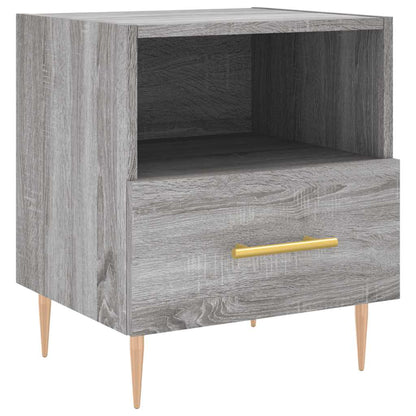 vidaXL Nachttische 2 Stk. Grau Sonoma 40x35x47,5 cm Holzwerkstoff
