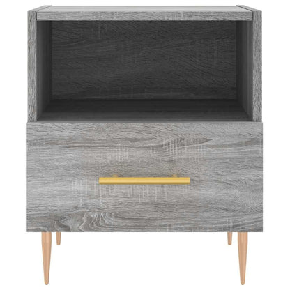 vidaXL Nachttische 2 Stk. Grau Sonoma 40x35x47,5 cm Holzwerkstoff