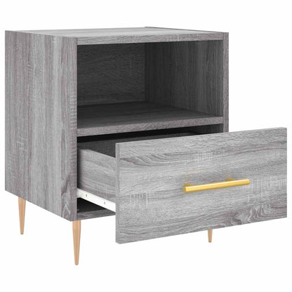 vidaXL Nachttische 2 Stk. Grau Sonoma 40x35x47,5 cm Holzwerkstoff