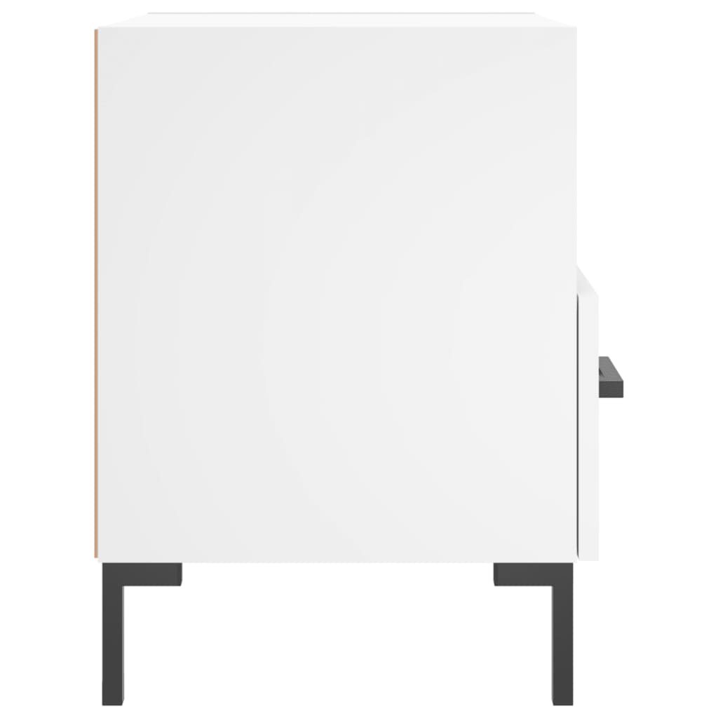 vidaXL Nachttische 2 Stk. Weiß 40x35x47,5 cm Holzwerkstoff