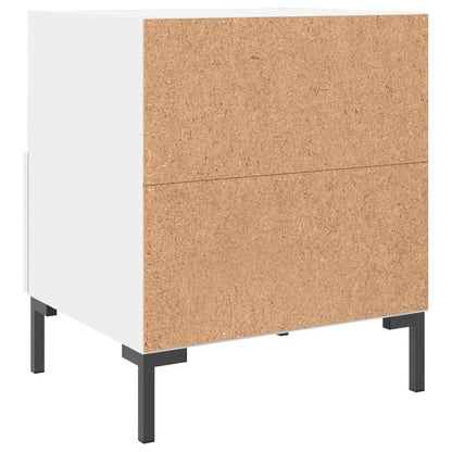 vidaXL Nachttische 2 Stk. Weiß 40x35x47,5 cm Holzwerkstoff