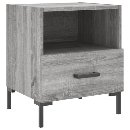 vidaXL Nachttische 2 Stk. Grau Sonoma 40x35x47,5 cm Holzwerkstoff