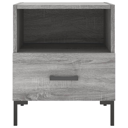 vidaXL Nachttische 2 Stk. Grau Sonoma 40x35x47,5 cm Holzwerkstoff