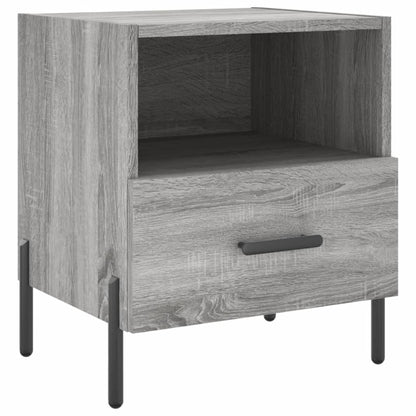 Nachttische 2 Stk. Grau Sonoma 40x35x47,5 cm Holzwerkstoff
