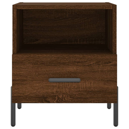 vidaXL Tables de chevet 2 pcs Aspect chêne marron 40x35x47,5 cm Bois d'ingénierie