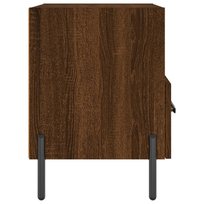 vidaXL Tables de chevet 2 pcs Aspect chêne marron 40x35x47,5 cm Bois d'ingénierie