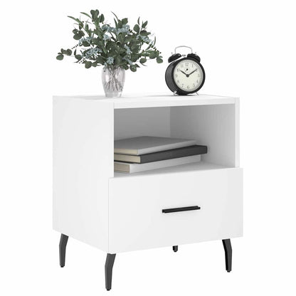 vidaXL Nachttische 2 Stk. Weiß 40x35x47,5 cm Holzwerkstoff