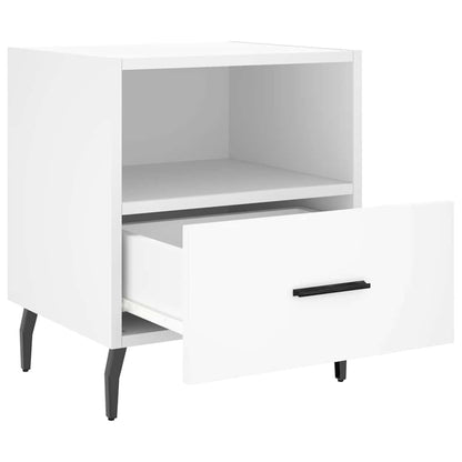 vidaXL Nachttische 2 Stk. Weiß 40x35x47,5 cm Holzwerkstoff