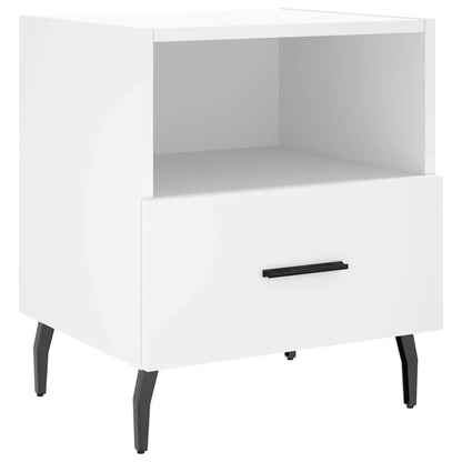 vidaXL Nachttische 2 Stk. Weiß 40x35x47,5 cm Holzwerkstoff