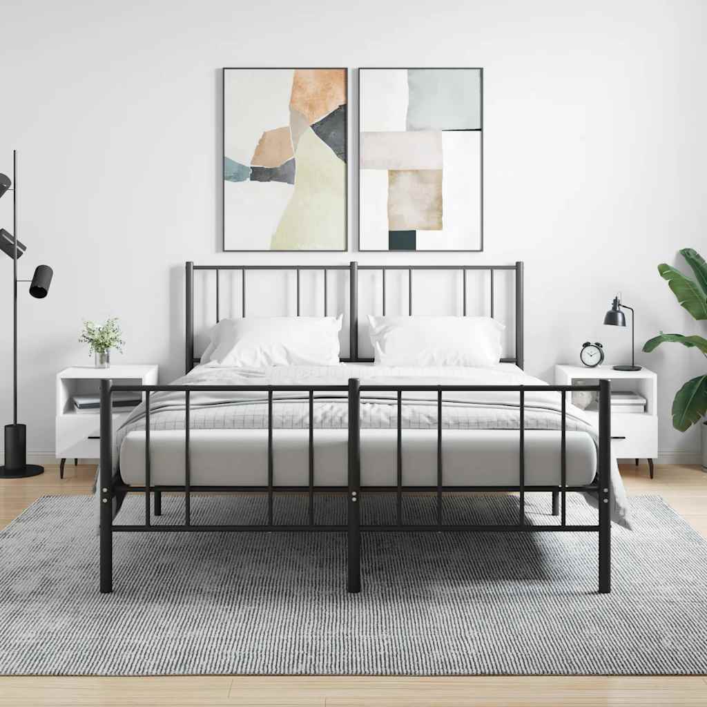 vidaXL Nachttische 2 Stk. Weiß 40x35x47,5 cm Holzwerkstoff