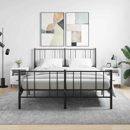 vidaXL Nachttische 2 Stk. Weiß 40x35x47,5 cm Holzwerkstoff