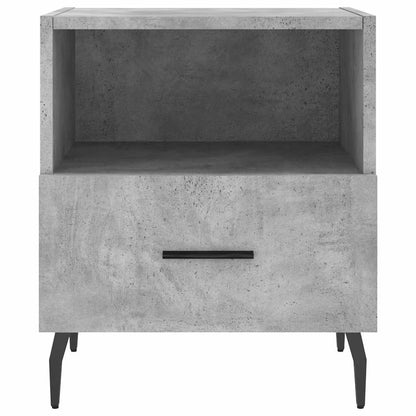 vidaXL Nachttische 2 Stk. Betongrau 40x35x47,5 cm Holzwerkstoff