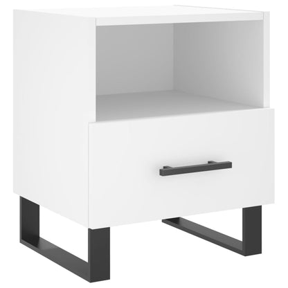 vidaXL Nachttisch Weiß 40x35x47,5 cm Holzwerkstoff