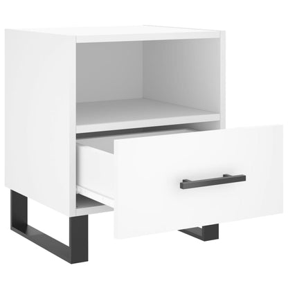 vidaXL Nachttisch Weiß 40x35x47,5 cm Holzwerkstoff