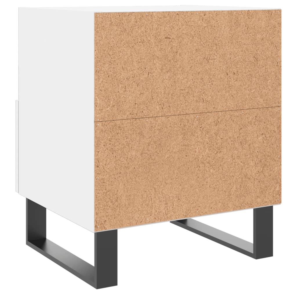 vidaXL Nachttisch Weiß 40x35x47,5 cm Holzwerkstoff