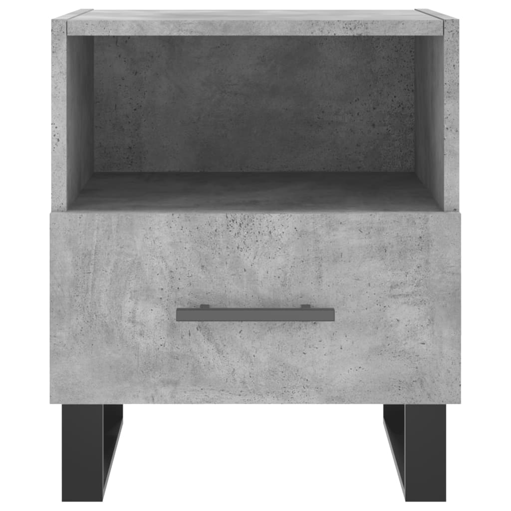 vidaXL Nachttisch Betongrau 40x35x47,5 cm Holzwerkstoff
