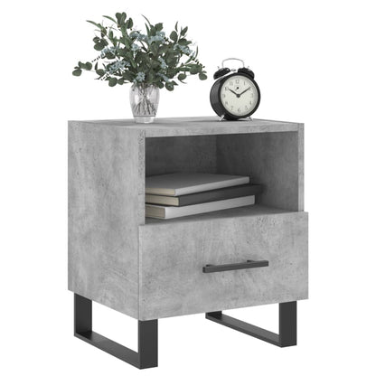vidaXL Nachttisch Betongrau 40x35x47,5 cm Holzwerkstoff