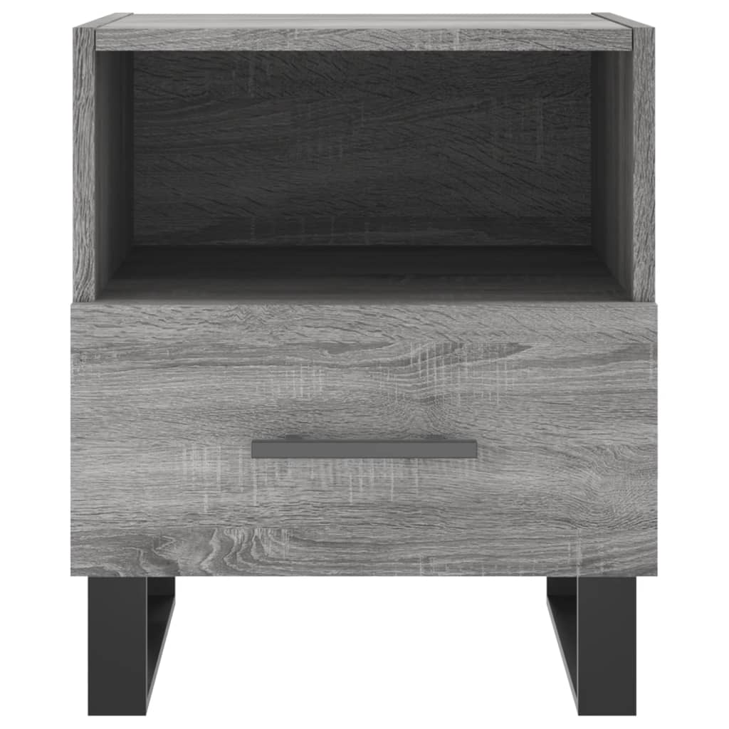 vidaXL Nachttisch Grau Sonoma 40x35x47,5 cm Holzwerkstoff