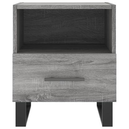 vidaXL Nachttisch Grau Sonoma 40x35x47,5 cm Holzwerkstoff