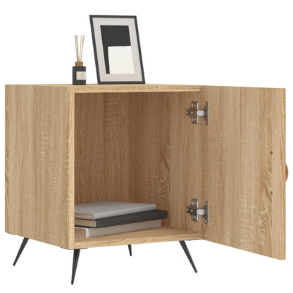 vidaXL Tables de chevet 2 pcs Chêne Sonoma 40x40x50 cm Bois d'ingénierie