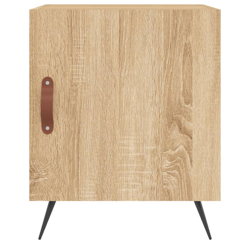vidaXL Tables de chevet 2 pcs Chêne Sonoma 40x40x50 cm Bois d'ingénierie