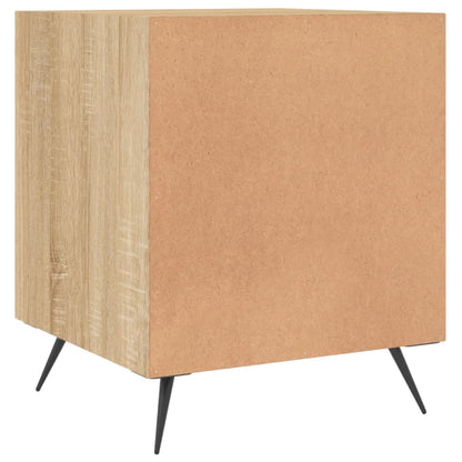 vidaXL Tables de chevet 2 pcs Chêne Sonoma 40x40x50 cm Bois d'ingénierie