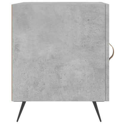 vidaXL Tables de chevet 2 pcs Gris béton 40x40x50 cm Bois d'ingénierie