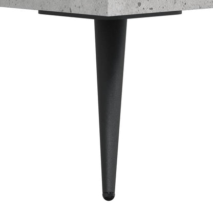 vidaXL Tables de chevet 2 pcs Gris béton 40x40x50 cm Bois d'ingénierie