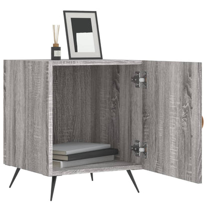 vidaXL Tables de chevet 2 pcs Gris sonoma 40x40x50 cm Bois d'ingénierie