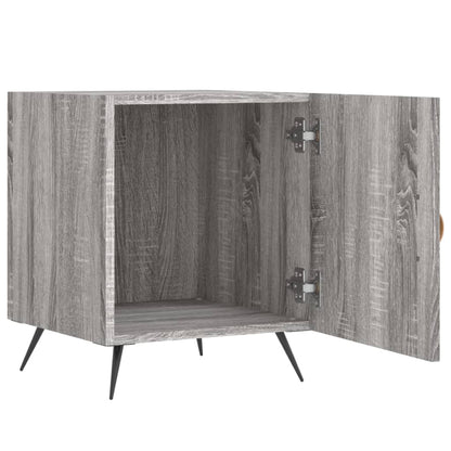 vidaXL Tables de chevet 2 pcs Gris sonoma 40x40x50 cm Bois d'ingénierie