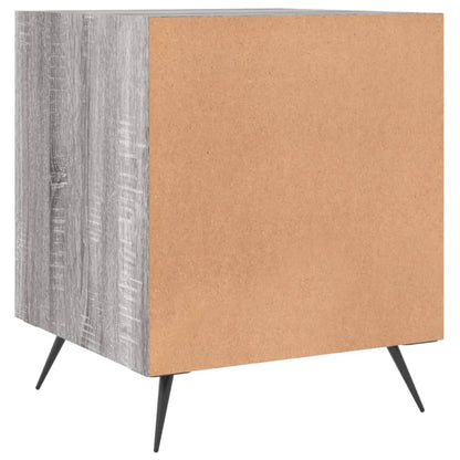 vidaXL Tables de chevet 2 pcs Gris sonoma 40x40x50 cm Bois d'ingénierie