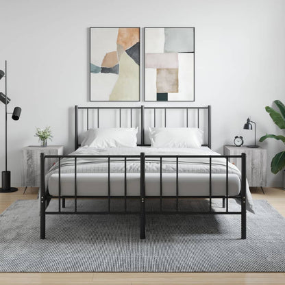 vidaXL Tables de chevet 2 pcs Gris sonoma 40x40x50 cm Bois d'ingénierie