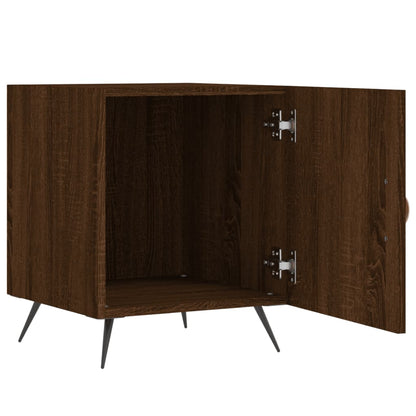 vidaXL Tables de chevet 2 pcs Aspect chêne marron 40x40x50 cm Bois d'ingénierie