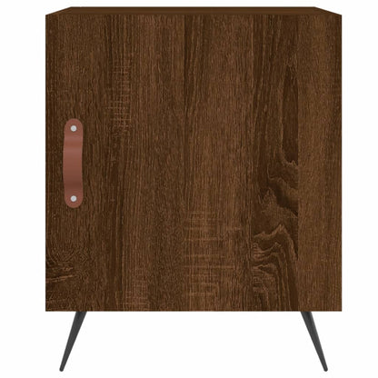 vidaXL Tables de chevet 2 pcs Aspect chêne marron 40x40x50 cm Bois d'ingénierie