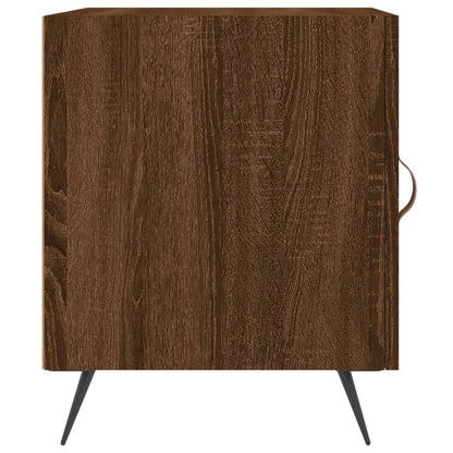 vidaXL Tables de chevet 2 pcs Aspect chêne marron 40x40x50 cm Bois d'ingénierie