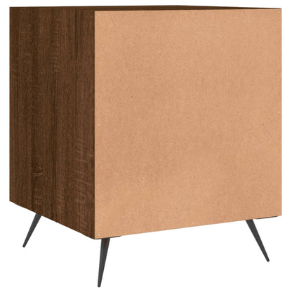 vidaXL Tables de chevet 2 pcs Aspect chêne marron 40x40x50 cm Bois d'ingénierie