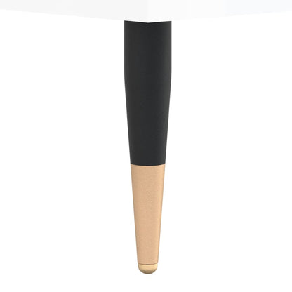 vidaXL Tables de chevet 2 pcs Blanc brillant 40x40x50 cm Bois d'ingénierie
