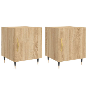 vidaXL Tables de chevet 2 pcs Chêne Sonoma 40x40x50 cm Bois d'ingénierie
