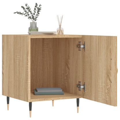 vidaXL Tables de chevet 2 pcs Chêne Sonoma 40x40x50 cm Bois d'ingénierie
