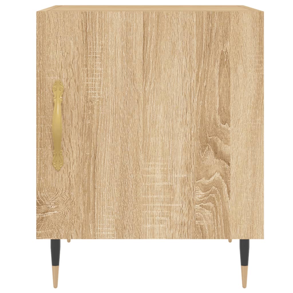 vidaXL Tables de chevet 2 pcs Chêne Sonoma 40x40x50 cm Bois d'ingénierie