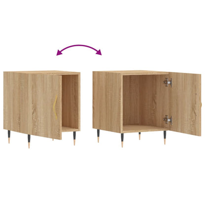 vidaXL Tables de chevet 2 pcs Chêne Sonoma 40x40x50 cm Bois d'ingénierie