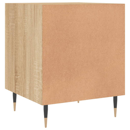 vidaXL Tables de chevet 2 pcs Chêne Sonoma 40x40x50 cm Bois d'ingénierie